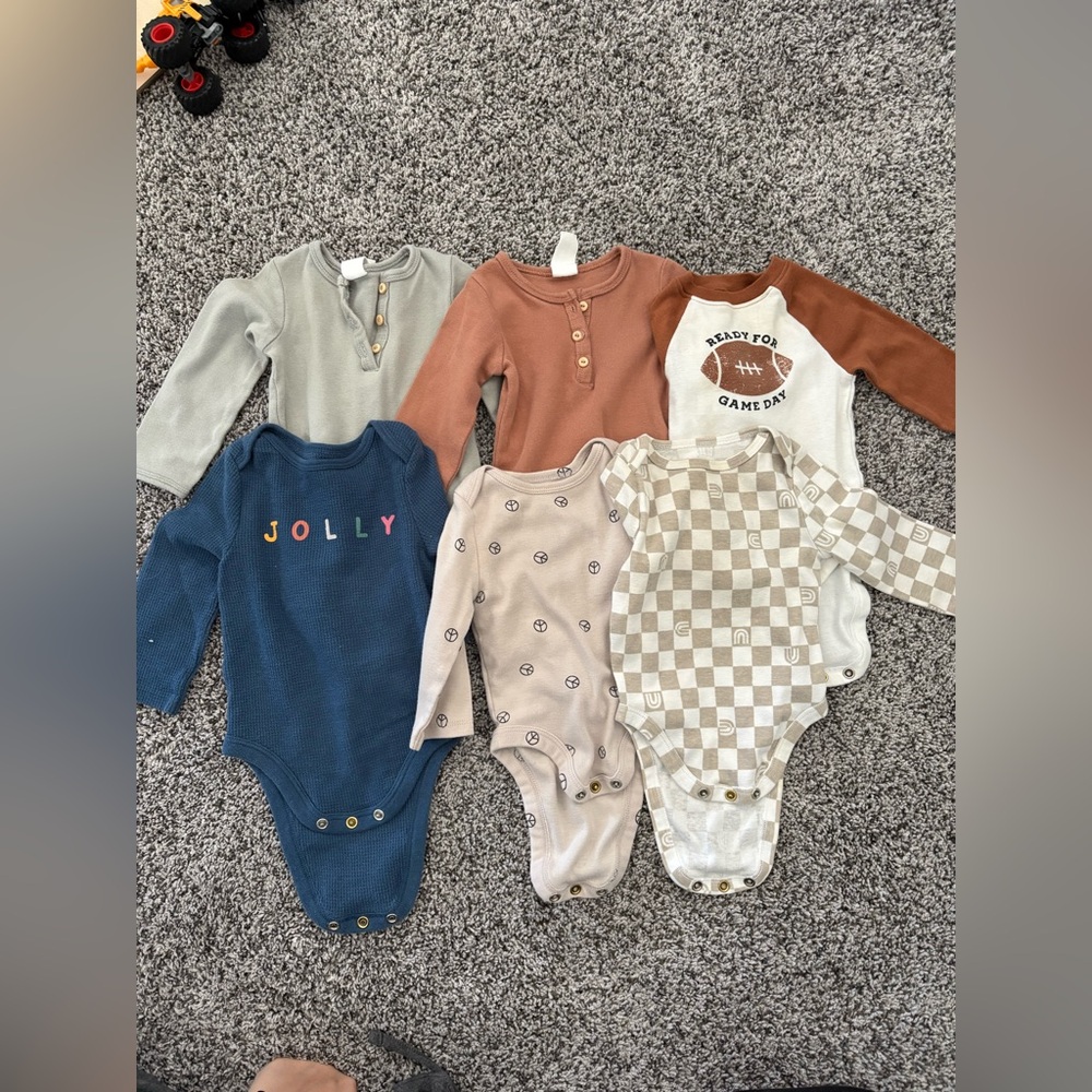 Assorted Long Sleeve Baby Bodysuits
